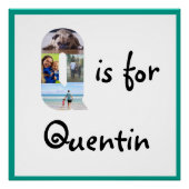 Q is voor Naam Perfect Poster (Voorkant)
