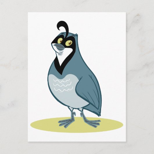 Q is voor Quail Briefkaart (Voorkant)