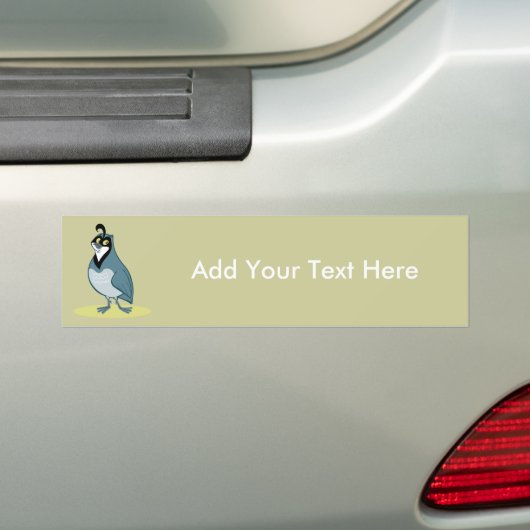 Q is voor Quail Bumpersticker (Op auto)