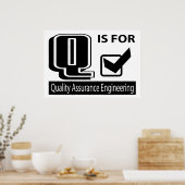 Q is voor Quality Assurance Engineering Poster (Keuken)