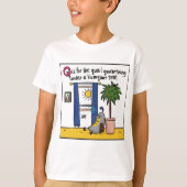 Q is voor Quarantining Kind T-shirt (Voorkant)