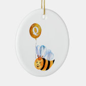 Q is voor QUEEN BEE Keramisch Ornament (Rechts)