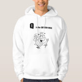 Q is voor Queen Bee Mannen Hoodie (Voorkant)