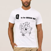 Q is voor Queen Bee Mannen T-Shirt (Voorkant)