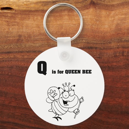 Q is voor Queen Bee Sleutelhanger