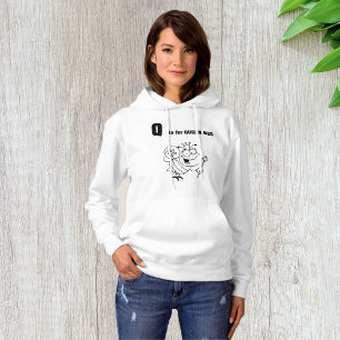 Q is voor Queen Bee Womens Hoodie
