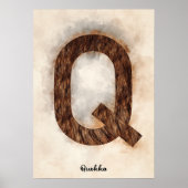 Q is voor Quokka Poster (Voorkant)