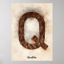 Q is voor Quokka Poster