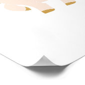 Q letter gepersonaliseerde naam monogram met pony poster (Hoek)