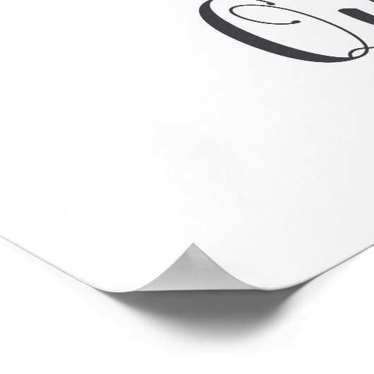 Q Letter Monogram Groen Kwekerij Naam Muur Print (Hoek)