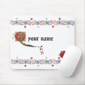 Q medieval mousepad muismat (Met muis)