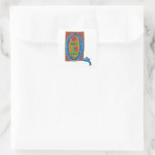 Q - MINIATURE VIERKANTE STICKER (Tas)