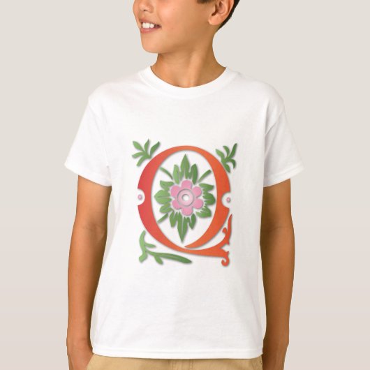 Q Monogram voor Fleur-de-lis T-shirt (Voorkant)