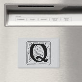 Q Monogramm schwarz Magneet (Insitu (Vaatwasser))