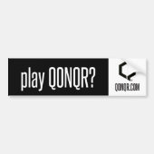 Q play Qonqr Bumpersticker (Voorkant)