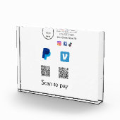 Q R-code PayPal venmo scan betalen voeg social med Fotoblokken (Rechts)