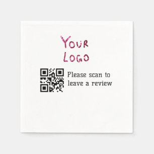 Q r code toevoegen logo hier zakelijke details ver servet