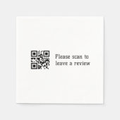 Q r code toevoegen logo hier zakelijke details ver servet (Voorkant)