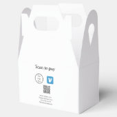Q R-code venmo scan om logo toe te voegen sociale  Bedankdoosjes (Geopend)