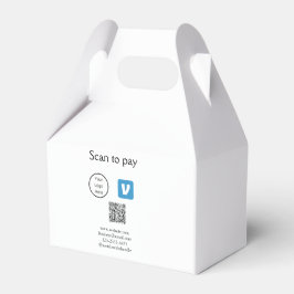 Q R-code venmo scan om logo toe te voegen sociale  Bedankdoosjes