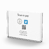 Q R code venmo scan om te betalen add logo social  Fotoblokken (Rechts)