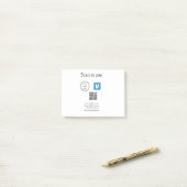 Q R code venmo scan om te betalen add logo social  Post-it® Notes (Op bureau)