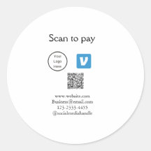 Q R code venmo scan om te betalen add logo social 