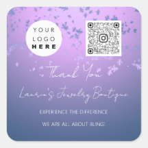 Q rCode Online Winkellicht Paars Logo