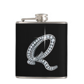 Q Script "Diamond Bling"-fles Heupfles (Voorkant)