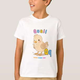 “Q staat voor Kwartel” Alfabet T-shirt – Groei Elk