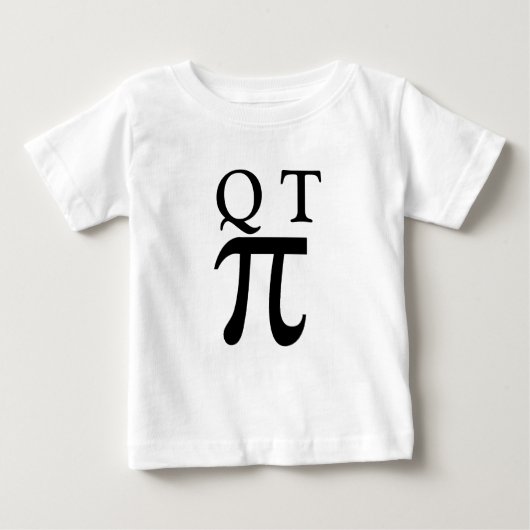 Q T Pi aka Cutie Pie Baby T shirt (Voorkant)