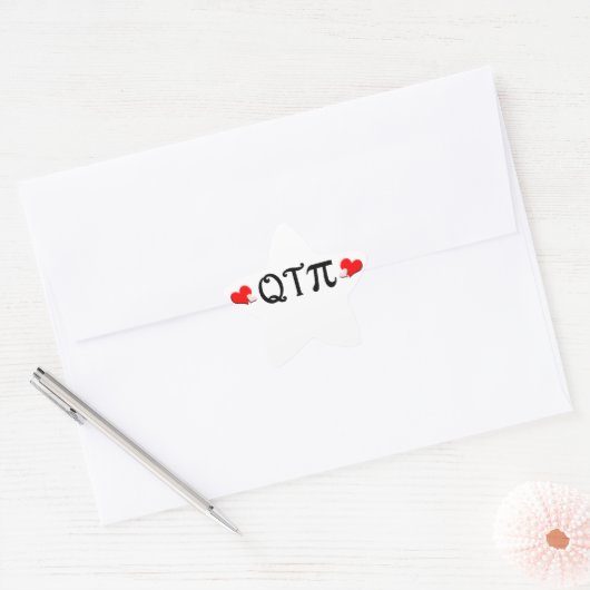Q T Pi Ster Sticker (Envelop)