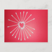 Q-Tip hart Briefkaart (Voorkant)