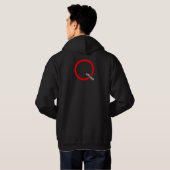 Q(ueuer) B Hoodie (Achterkant volledig)