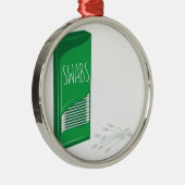 Q-uiteinde Zwabbers Metalen Ornament (Rechts)