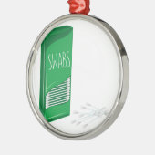 Q-uiteinde Zwabbers Metalen Ornament (Links)