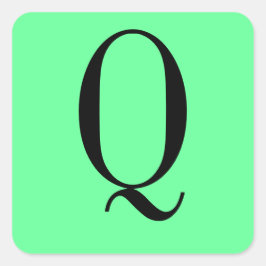 Q VIERKANTE STICKER
