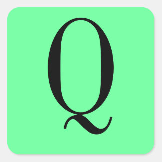 Q VIERKANTE STICKER