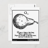 Q was een Quince die hing Briefkaart (Voorkant / Achterkant)