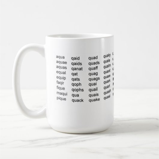 Q-Word lijst met Mokken (Links)