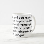 Q Words Koffiemok (Voorkant rechts)