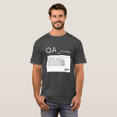 QA aap-wit T-shirt (Voorkant volledig)