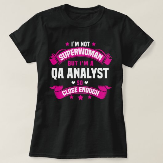 QA-analist T-shirt (Design voorkant)