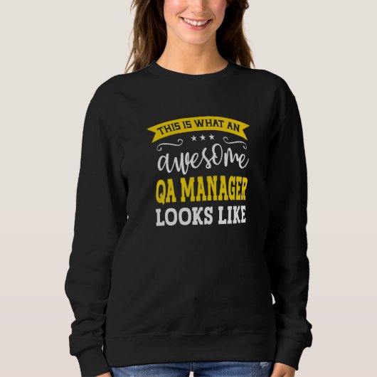 QA Manager Functie Titel Werknemer Grappige Werker Trui (Voorkant)