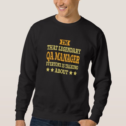 QA Manager Functietitel Werknemer Trui (Voorkant)