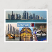 QA Qatar Briefkaart (Voorkant)