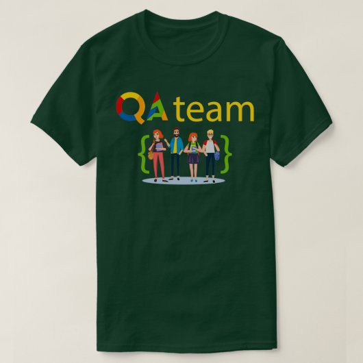 QA Team QA Engineer Quality Assurance 1 T-shirt (Design voorkant)