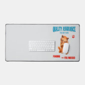 QA Tester Cat Humor Bureaumat (Keyboard & Muis)