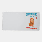 QA Tester Cat Humor Bureaumat (Voorkant)