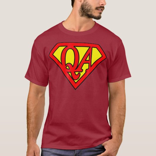 QA-tester Super Hero Software Engineer Gift T-shirt (Voorkant)